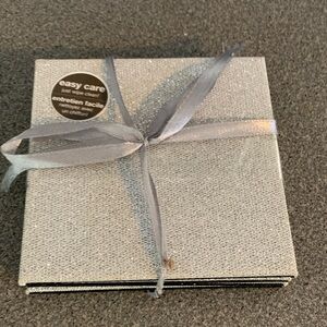 Bombay Silver Sparkle Coaster Set